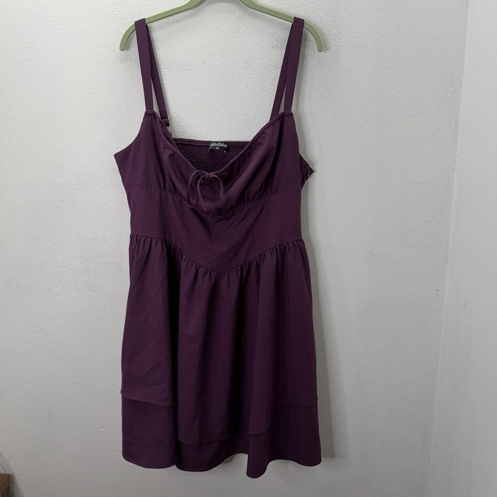 Scarlett Darkness Purple Corset Midi Dress Milkmaid Renaissance Festival Sz 2XL